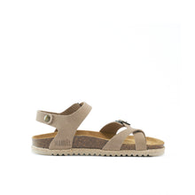 Carica l'immagine nel visualizzatore di Gallery, Taupe thong ELISA made with suede leather
