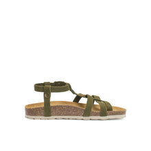 Carica l'immagine nel visualizzatore di Gallery, Moss Green sandals NINA made with suede leather
