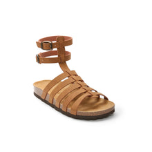 Carica l'immagine nel visualizzatore di Gallery, Brown sandals ANITA made with eco-leather