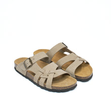 Carica l'immagine nel visualizzatore di Gallery, Taupe multi-straps ALVARO made with nubuck leather
