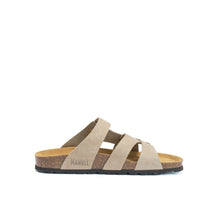 Carica l'immagine nel visualizzatore di Gallery, Taupe multi-straps ALVARO made with nubuck leather