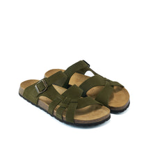 Carica l'immagine nel visualizzatore di Gallery, Moss Green multi-straps ALVARO made with suede leather