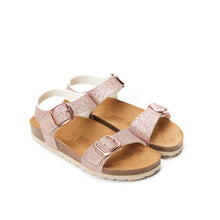 Charger l'image dans la galerie, Sandale INES en cuir éco or