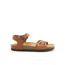 Carica l'immagine nel visualizzatore di Gallery, Cognac Brown sandals NEVA made with eco-leather
