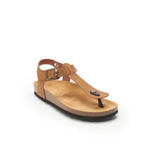 Carica l'immagine nel visualizzatore di Gallery, Brown sandals LEON made with eco-leather
