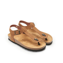 Carica l'immagine nel visualizzatore di Gallery, Brown sandals LEON made with eco-leather