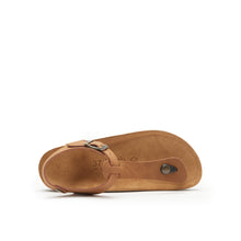 Carica l'immagine nel visualizzatore di Gallery, Brown sandals LEON made with eco-leather