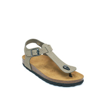 Charger l'image dans la galerie, Grey sandals LEON made with nubuck leather