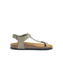 Charger l'image dans la galerie, Grey sandals LEON made with nubuck leather