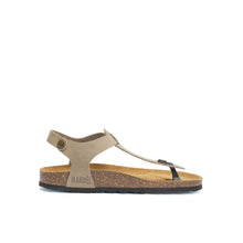 Charger l'image dans la galerie, Taupe sandals LEON made with nubuck leather
