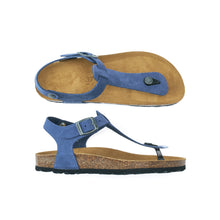 Charger l'image dans la galerie, Jeans sandals LEON made with suede leather