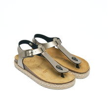 Carica l'immagine nel visualizzatore di Gallery, Bronze platforms LEON made with eco-leather