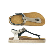 Carica l'immagine nel visualizzatore di Gallery, Bronze platforms LEON made with eco-leather