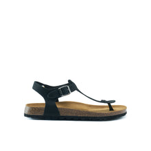 Load image into Gallery viewer, Black sandals LEON made with nubuck leather