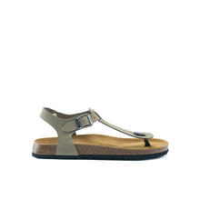 Charger l'image dans la galerie, Grey sandals LEON made with nubuck leather