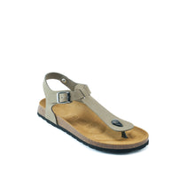 Charger l'image dans la galerie, Grey sandals LEON made with nubuck leather