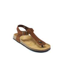 Carica l'immagine nel visualizzatore di Gallery, Chestnuts sandals LEON made with suede leather