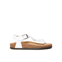 Carica l'immagine nel visualizzatore di Gallery, White sandals AIDA made with eco-leather