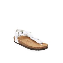 Carica l'immagine nel visualizzatore di Gallery, White sandals AIDA made with eco-leather