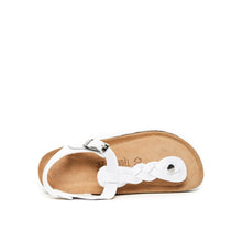 Carica l'immagine nel visualizzatore di Gallery, White sandals AIDA made with eco-leather