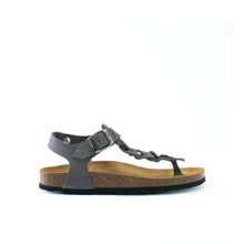 Charger l'image dans la galerie, Grey sandals AIDA made with suede leather