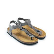 Charger l'image dans la galerie, Grey sandals AIDA made with suede leather