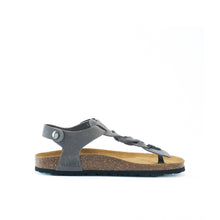 Charger l'image dans la galerie, Grey sandals AIDA made with suede leather