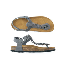 Charger l'image dans la galerie, Grey sandals AIDA made with suede leather