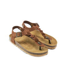 Charger l'image dans la galerie, Chestnuts sandals AIDA made with suede leather