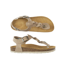 Carica l'immagine nel visualizzatore di Gallery, Taupe sandals AIDA made with suede leather