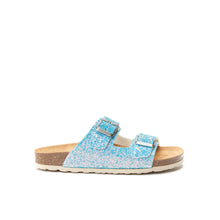 Carica l'immagine nel visualizzatore di Gallery, Navy two-straps ALBERTO made with glitter