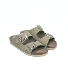 Load image into Gallery viewer, Grey two-straps ALBERTO BIG BUCKLE made with leather