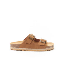 Carica l'immagine nel visualizzatore di Gallery, Cognac Brown two-straps ALBERTO made with eco-leather