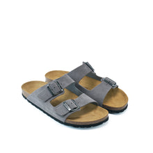 Charger l'image dans la galerie, Grey two-straps ALBERTO made with suede leather