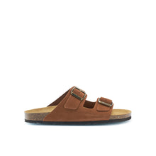 Charger l'image dans la galerie, Chestnuts two-straps ALBERTO made with suede leather