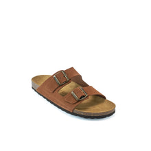 Charger l'image dans la galerie, Chestnuts two-straps ALBERTO made with suede leather