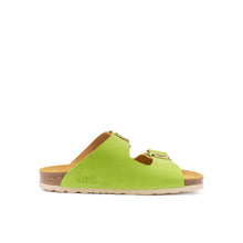 Load image into Gallery viewer, Green Tea two-straps ALBERTO BIG BUCKLE made with eco-leather