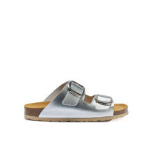 Charger l'image dans la galerie, Champagne two-straps ALBERTO BIG BUCKLE made with eco-leather