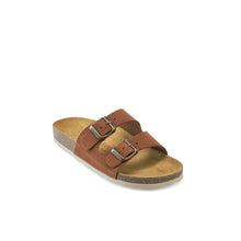 Charger l'image dans la galerie, Chestnuts two-straps GEMA made with suede leather