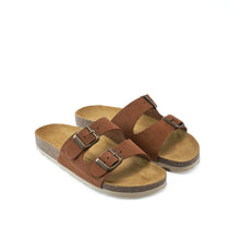 Charger l'image dans la galerie, Chestnuts two-straps GEMA made with suede leather