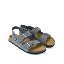 Charger l'image dans la galerie, Grey sandals CARLOS made with suede leather