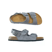 Charger l'image dans la galerie, Grey sandals CARLOS made with suede leather
