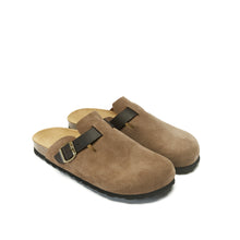 Charger l'image dans la galerie, Beige sabot clogs NOE made with suede leather