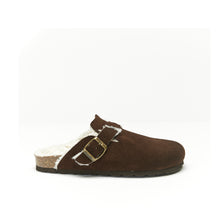 Charger l'image dans la galerie, Dark Brown sabot clogs NOE made with suede leather