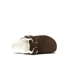 Charger l'image dans la galerie, Dark Brown sabot clogs NOE made with suede leather