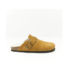 Load image into Gallery viewer, Brown sabot clogs NOE made with suede leather