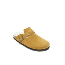 Load image into Gallery viewer, Brown sabot clogs NOE made with suede leather