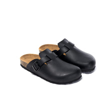 Carica l'immagine nel visualizzatore di Gallery, Black sabot clogs NOE made with eco-leather