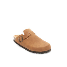 Charger l'image dans la galerie, Cognac Brown sabot clogs NOE made with eco-leather