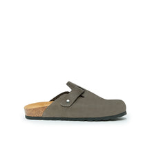 Carica l'immagine nel visualizzatore di Gallery, Grey sabot clogs NOE made with nubuck leather